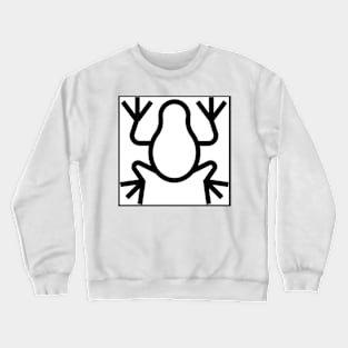 Boxed Frog simple design Crewneck Sweatshirt